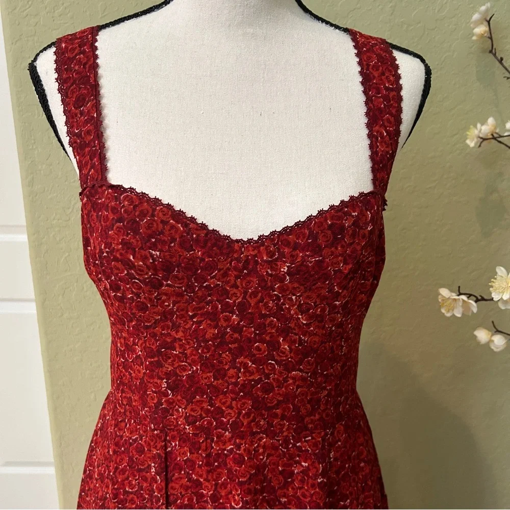 Reformation Lela Sweetheart A-line Midi Dress - Picture 5 of 11